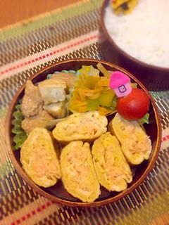 お弁当にも☆鮭マヨ卵焼き-レシピのメイン写真