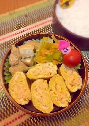 お弁当にも☆鮭マヨ卵焼き-レシピのメイン写真