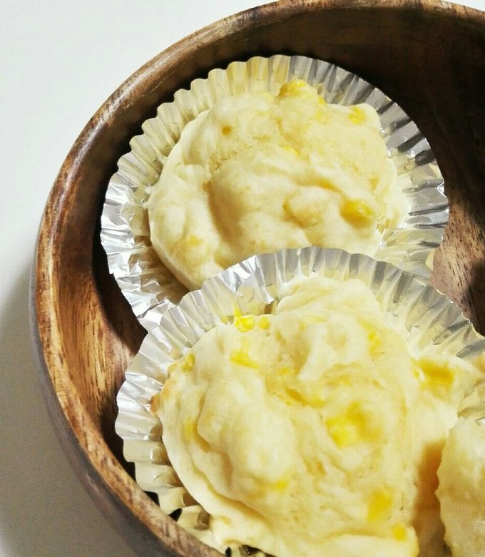 簡単トースターふんわりコーンカップケーキ-レシピのメイン写真