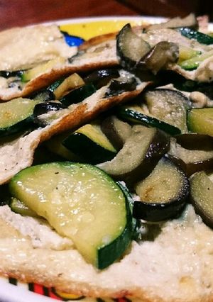 茄子とズッキーニのオープンオムレツ-レシピのメイン写真