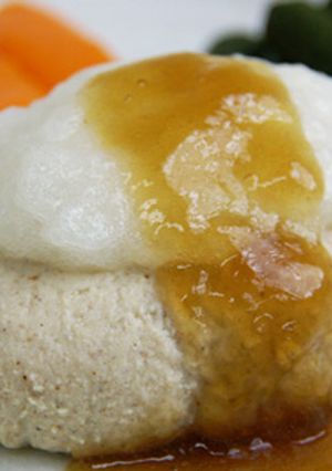 嚥下調整豆腐ハンバーグ【高齢者/栄養】-レシピのメイン写真