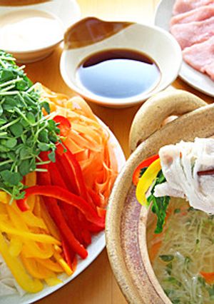 豆苗と豚肉のシャキシャキ野菜鍋-レシピのメイン写真