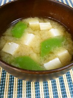 ささげと豆腐の味噌汁-レシピのメイン写真