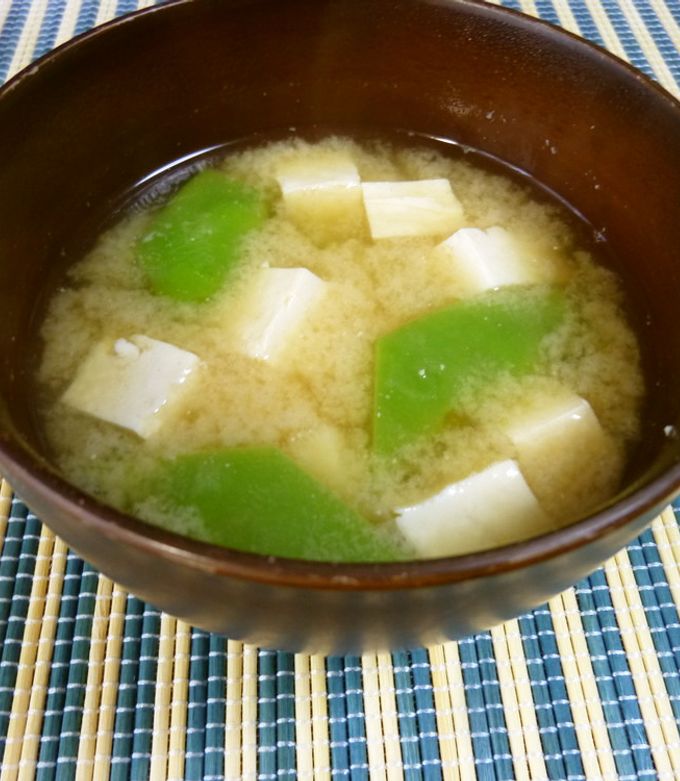 ささげと豆腐の味噌汁 by ☆なあなクック☆ 【クックパッド】 簡単