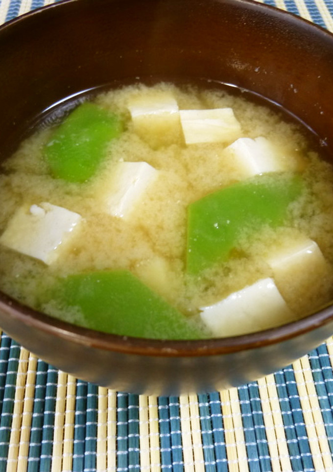ささげと豆腐の味噌汁-レシピのメイン写真