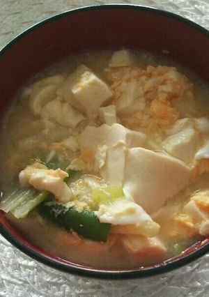 ご飯の進む卵味噌汁-レシピのメイン写真