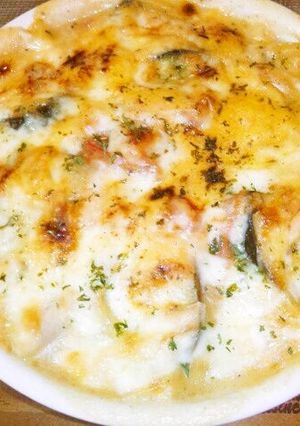茄子とトマトと鶏肉のグラタン-レシピのメイン写真