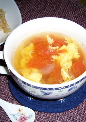 カンタン!ゴクゴク!たまトマ・スープ-レシピのメイン写真