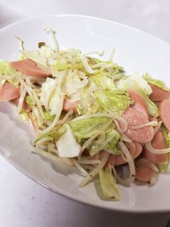 節約!魚肉ソーセージのさっぱり炒め-レシピのメイン写真