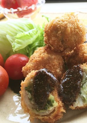 ゴーヤとチーズ✿コロコロ豚カツ-レシピのメイン写真