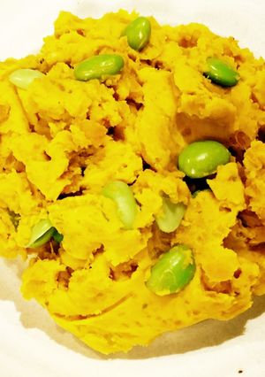 粉チーズが決め手★かぼちゃと枝豆のサラダ-レシピのメイン写真