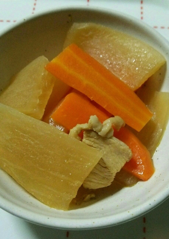 大根と人参と鶏肉の煮物-レシピのメイン写真