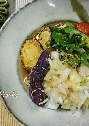 ひんやり☆簡単♪夏野菜の麺つゆマリネ-レシピのメイン写真