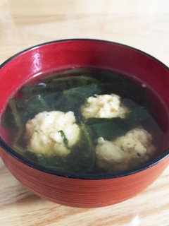 フワフワ鶏団子のお吸い物♡-レシピのメイン写真