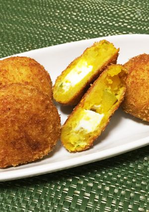 お弁当に☆かぼちゃコロッケ〜チーズ入り〜-レシピのメイン写真