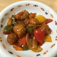 薄切り肉を丸めた♡簡単酢豚
