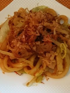 お手軽るな?うどん!焼きうどん味噌風味-レシピのメイン写真