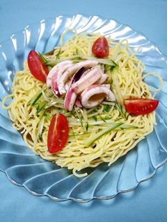 冷やし中華(醤油だれをゴマだれに変身)-レシピのメイン写真
