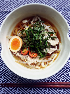 青じそとゆずポン酢の冷たいさっぱりうどん-レシピのメイン写真