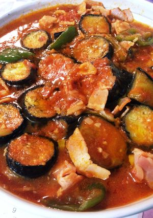 ナスとベーコンのトマト煮-レシピのメイン写真