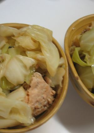 キャベツと鮭缶の和風煮物-レシピのメイン写真
