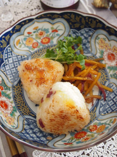 さつまいもご飯の焼きおにぎり-レシピのメイン写真