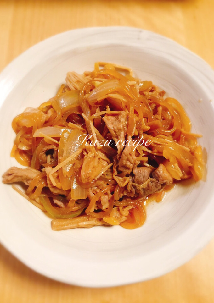時短！簡単！豚肉のすき焼き煮-レシピのメイン写真