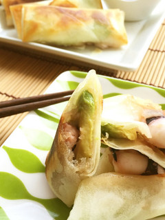 アボカド&タコ✿マヨポンがイイね焼春巻き-レシピのメイン写真