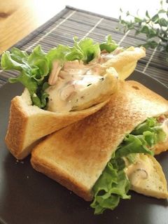 【マヨデリ】がんもと福神漬のポケサン-レシピのメイン写真