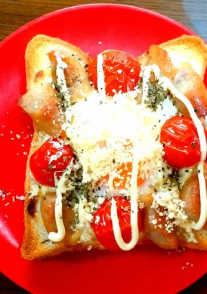 簡単♪乗せて焼くだけエッグトースト！-レシピのメイン写真