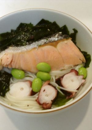 簡単に！前菜を再現〜そうめんのゼリー寄せ-レシピのメイン写真