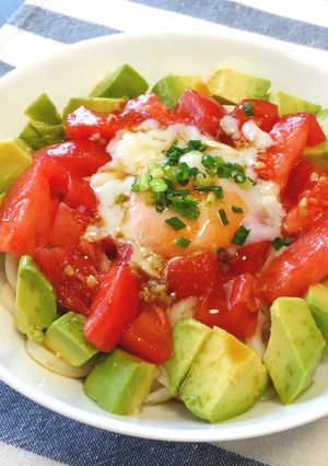 アボカドの冷たいおうどん☆-レシピのメイン写真
