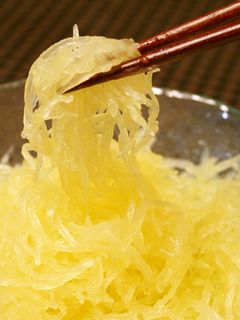 そうめんかぼちゃの茹で方【動画プラス】-レシピのメイン写真