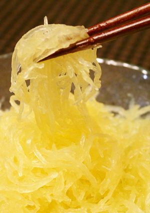 そうめんかぼちゃの茹で方【動画プラス】-レシピのメイン写真