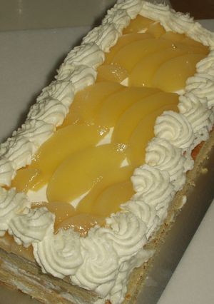 型不要☆お手軽・桃のショートケーキ-レシピのメイン写真