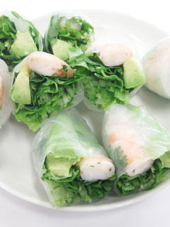 水菜パクチー生春巻き【JAほこた】-レシピのメイン写真