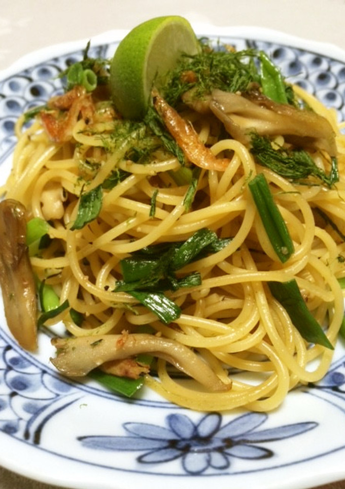 舞茸と桜えびの和風パスタ-レシピのメイン写真
