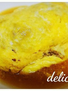 鶏そぼろの簡単オムレツ-レシピのメイン写真