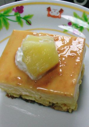 パイナップルプリンケーキ-レシピのメイン写真