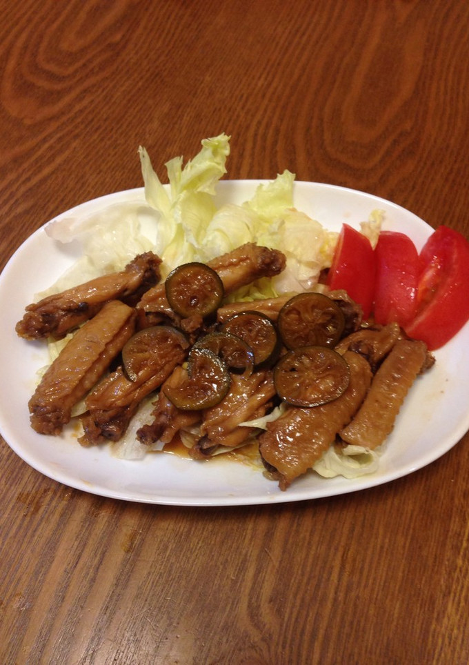 甘辛手羽のさっぱりすだち煮-レシピのメイン写真