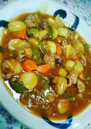 豚肉と彩り野菜のピリ辛麻婆風-レシピのメイン写真