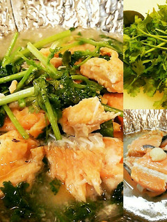 【男の料理】鮭の中骨缶でパクチー鍋-レシピのメイン写真
