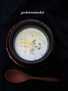 災害非常食✿白菜とかき玉ミルクスープ-レシピのメイン写真