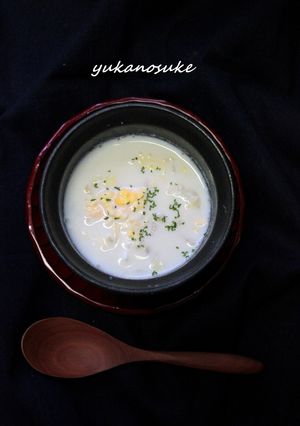 災害非常食✿白菜とかき玉ミルクスープ-レシピのメイン写真