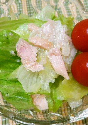 シンプル！！レタスとツナのサラダ-レシピのメイン写真