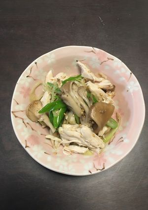 ネギたっぷりササミの和え物-レシピのメイン写真