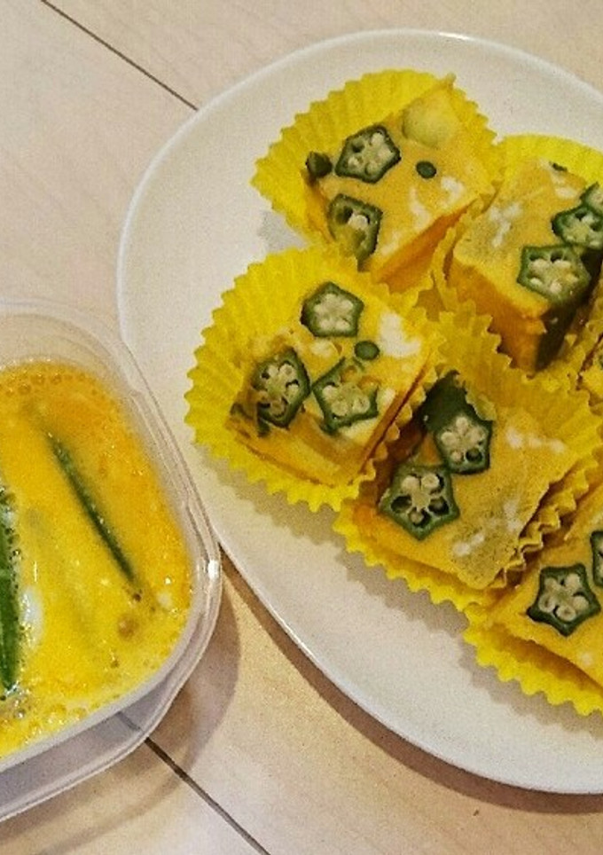 おくらと玉子焼き(レンジで)-レシピのメイン写真