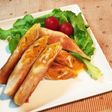 南瓜の煮物をリメイク♪ パンプキン春巻