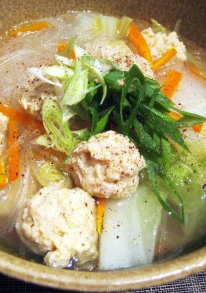 ちゅるる春雨とワフワフ肉団子のスープ-レシピのメイン写真