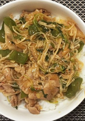 豚キムチのあんかけ丼-レシピのメイン写真